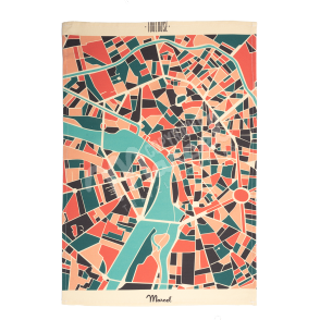 Tea Towel Léoni TOULOUSE "Mozaic Map"