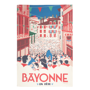 Tea Towel Léoni BAYONNE en Fête