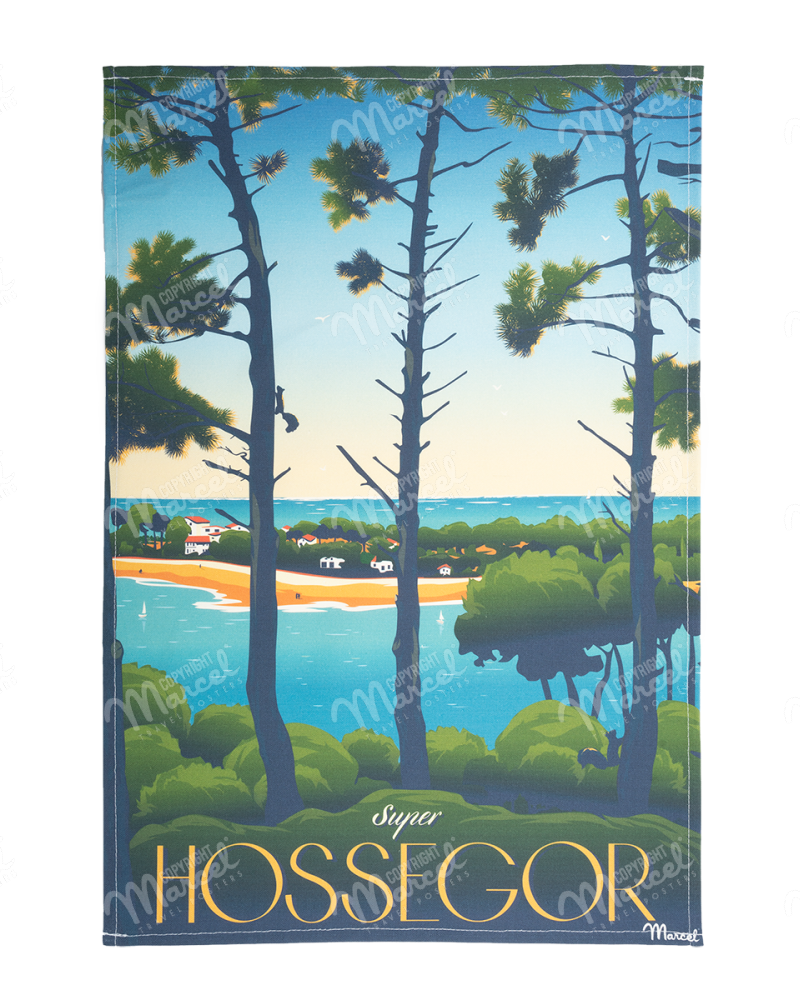 Tea Towel Léoni HOSSEGOR "Super Hossegor"