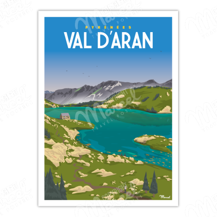 Affiche PYRENEES "Val d'Aran"