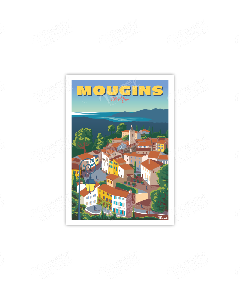 Postcard MOUGINS
