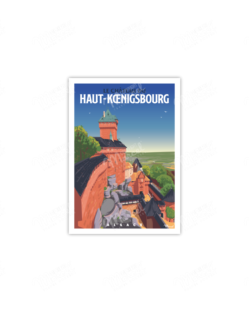 Postcard ALSACE "Castle of Haut-Koenigsbourg"