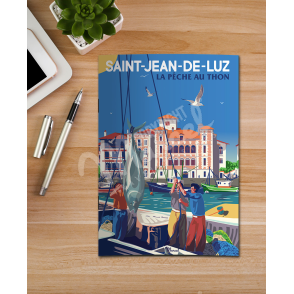 Carnet de Notes SAINT-JEAN-DE-LUZ "La pêche au thon"