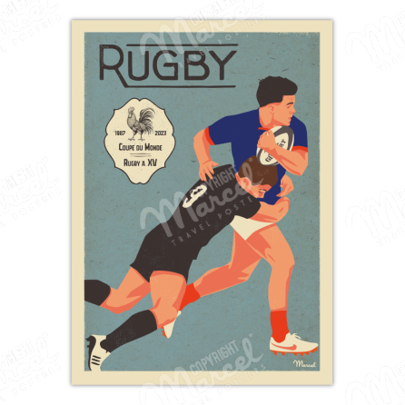 Affiche RUGBY "World Cup 2023"