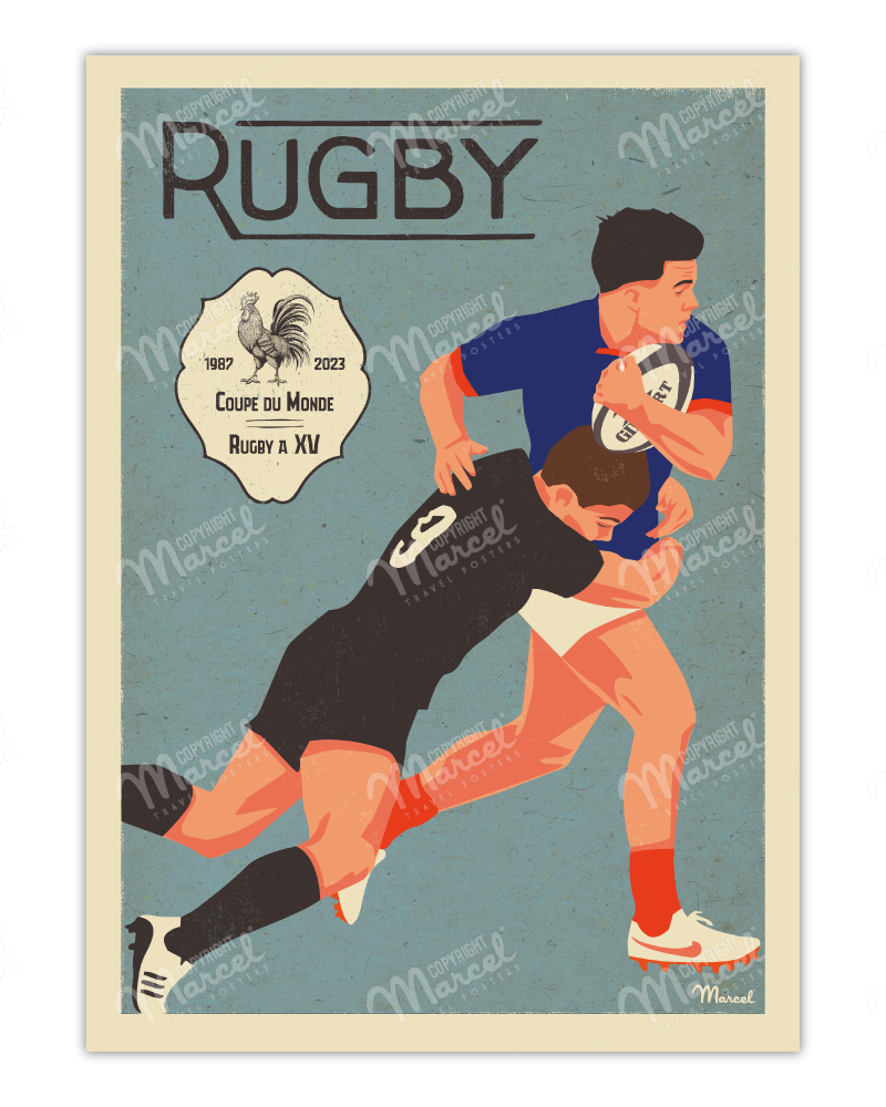 Affiche RUGBY "World Cup 2023"