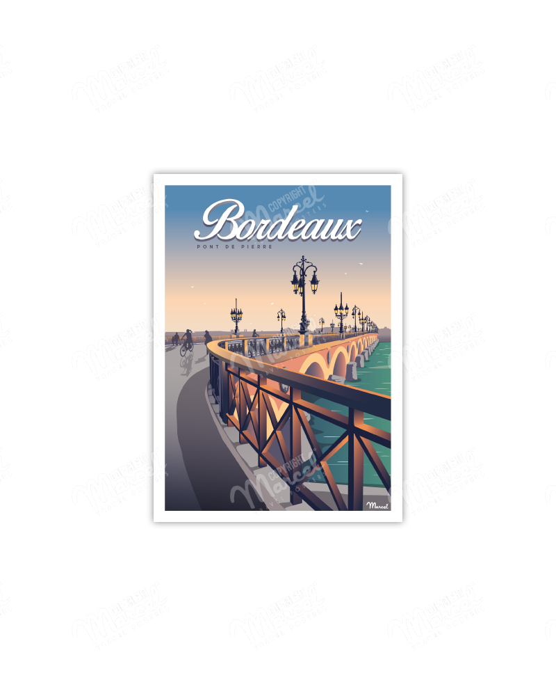 Postcard BORDEAUX "Pont de...