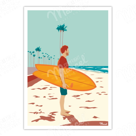Poster SURF "Checking Waves"