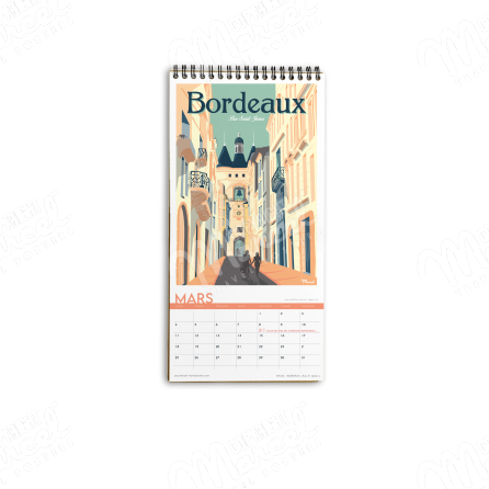 Calendrier 2024 "Marcel visite Bordeaux et sa région" mars