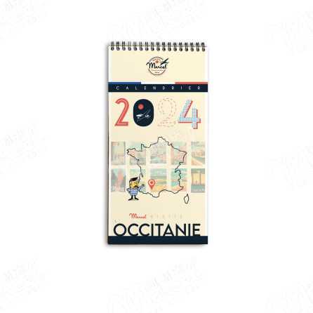Calendrier 2024 "Marcel visite l'Occitanie" - couverture