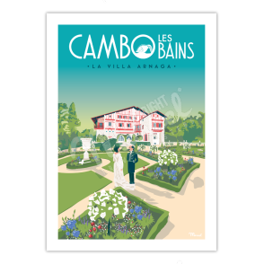Affiche CAMBO LES BAINS "Villa Arnaga"