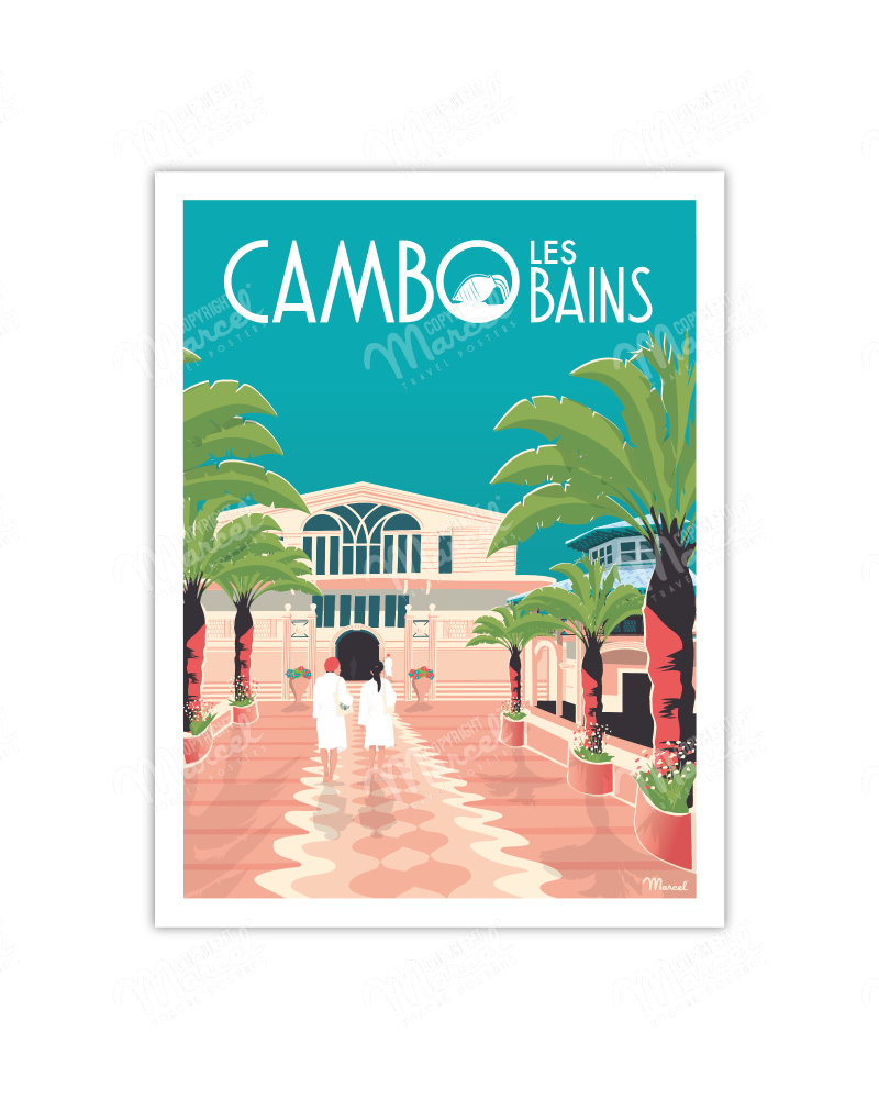 Affiche CAMBO LES BAINS "Les Thermes"