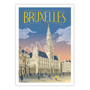 Affiche BRUXELLES "Grand Place"