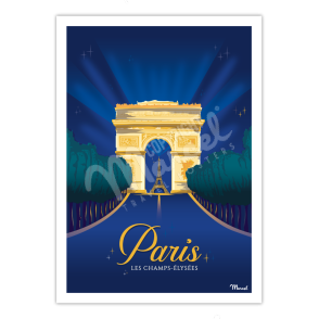Affiche PARIS "Champs-Elysées"