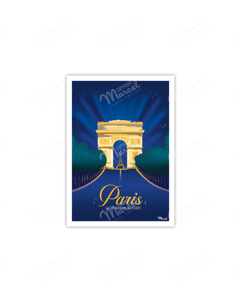 Carte Postale PARIS "Champs-Elysées"