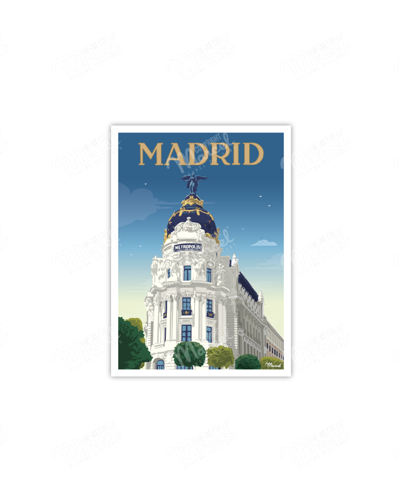 Carte Postale MADRID