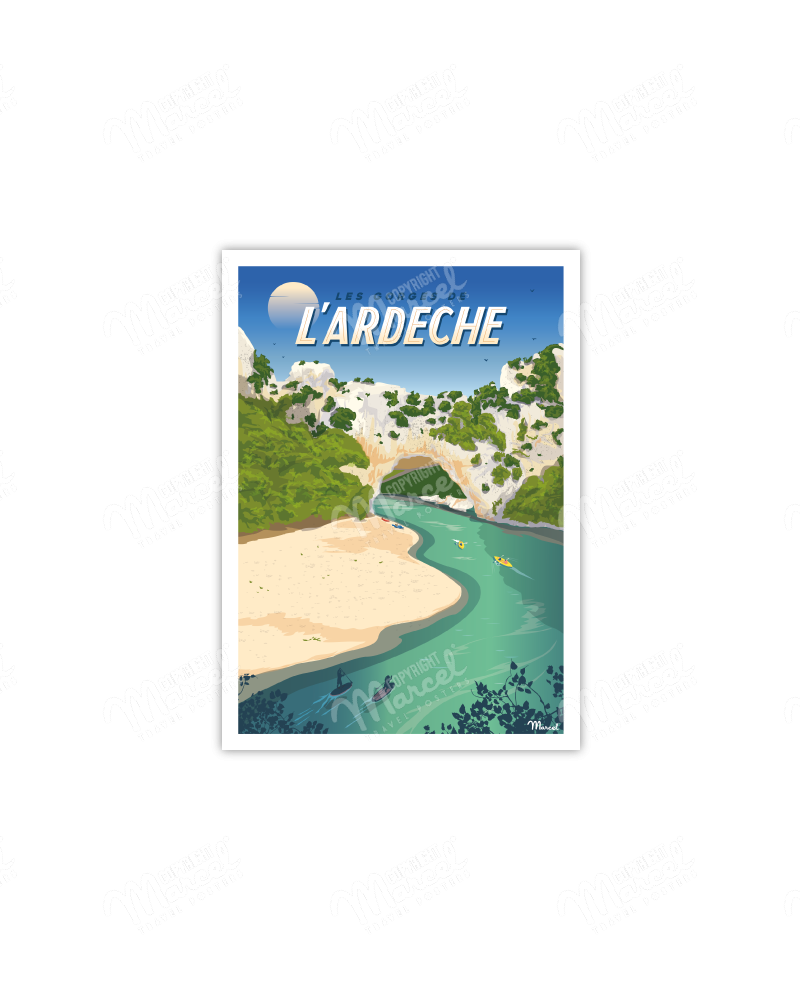 Postcard "Ardèche's Gorges"