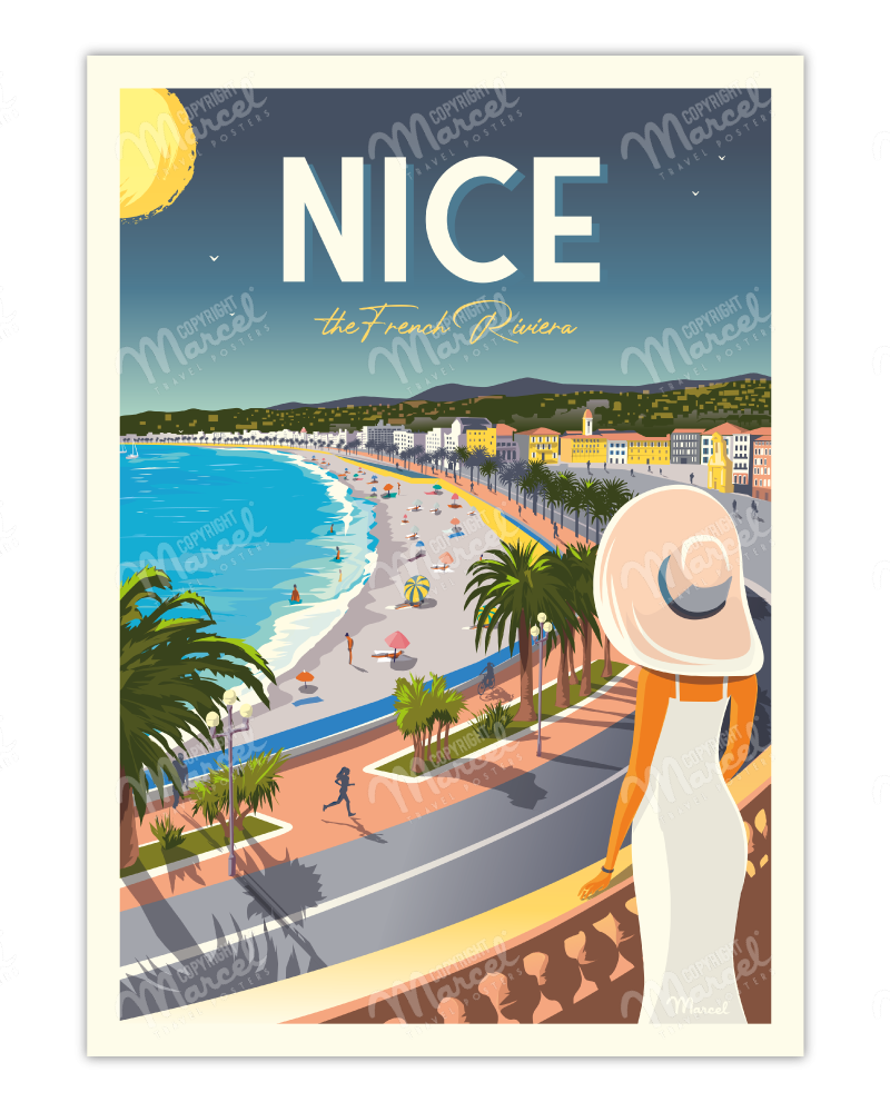 Affiche NICE "French Riviera"