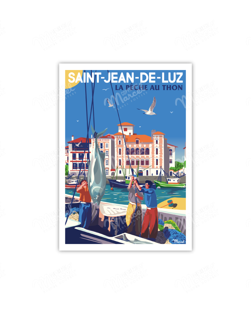 Carte Postale Marcel SAINT-JEAN-DE-LUZ "Le Port" A5