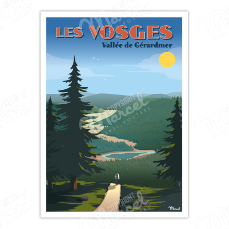 Poster THE VOSGES "Gérardmer Valley"