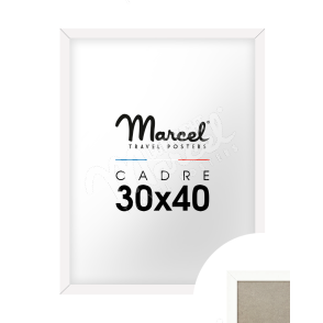 Cadre blanc mat 30X40