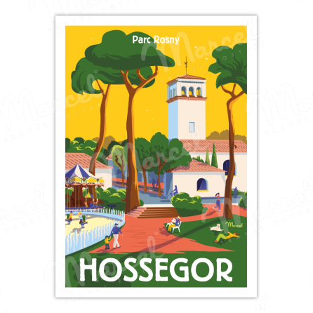 Poster HOSSEGOR "Parc Rosny"