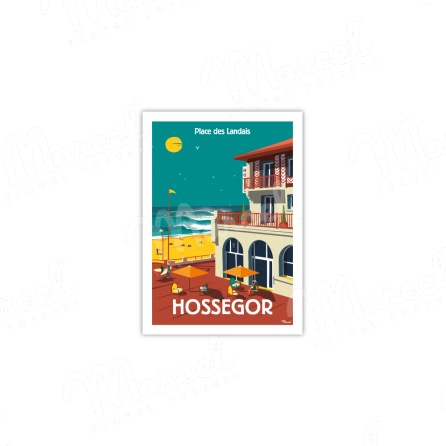 Carte Postale HOSSEGOR "Place des Landais"