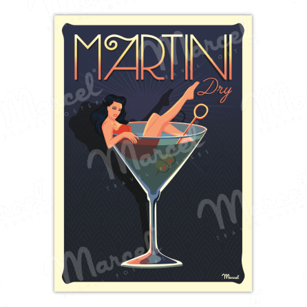 Affiche Martini Dry