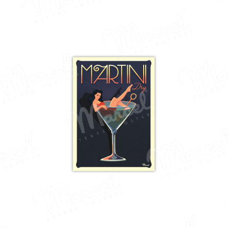 Postcard Martini Dry
