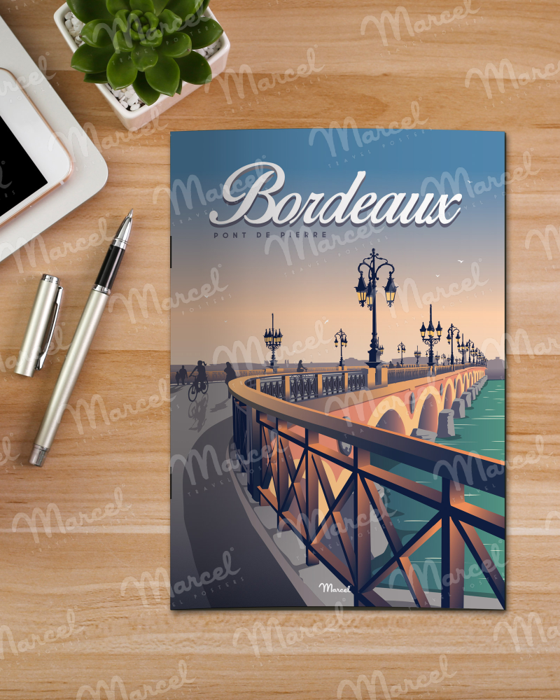 Carnet de Notes BORDEAUX "Pont de Pierre"