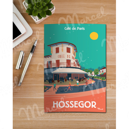 Notebook HOSSEGOR "Café de Paris"