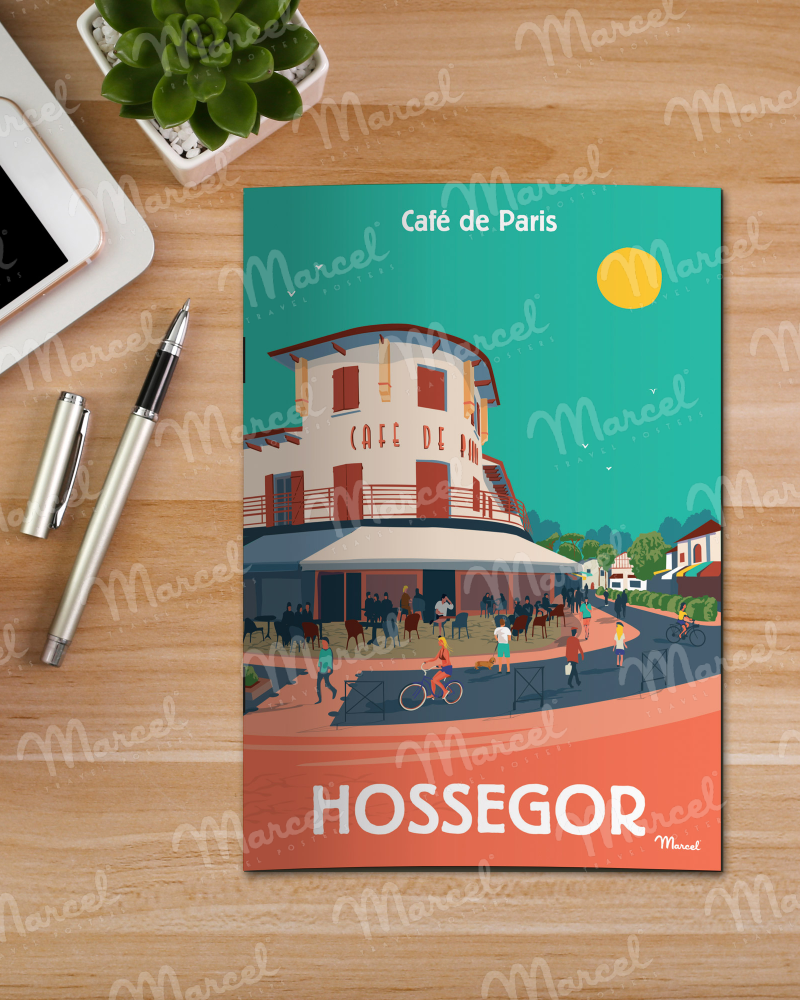 Carnet de Notes HOSSEGOR "Café de Paris"