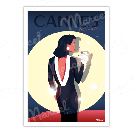 Poster CANNES "La Croisette Glamour"