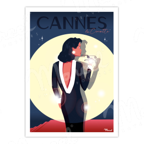 Poster CANNES "La Croisette Glamour"