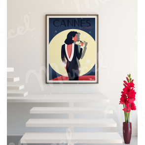 Affiche CANNES « La Croisette Glamour »