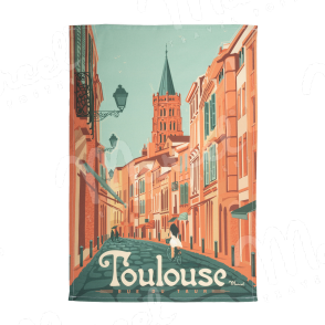 Torchon Léoni TOULOUSE "Rue du Taur"