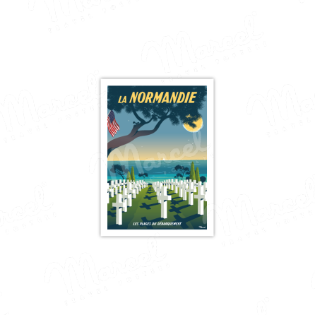 Carte Postale NORMANDIE "Plage du Débarquement"