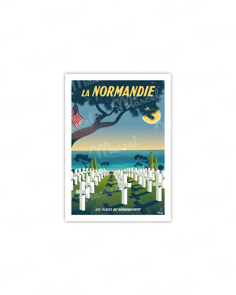 Carte Postale NORMANDIE "Plage du Débarquement"