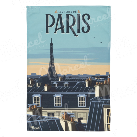 Tea Towel Léoni PARIS "Les toits"