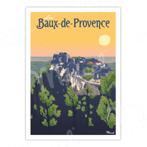Affiche LES BAUX-DE-PROVENCE "Le château"