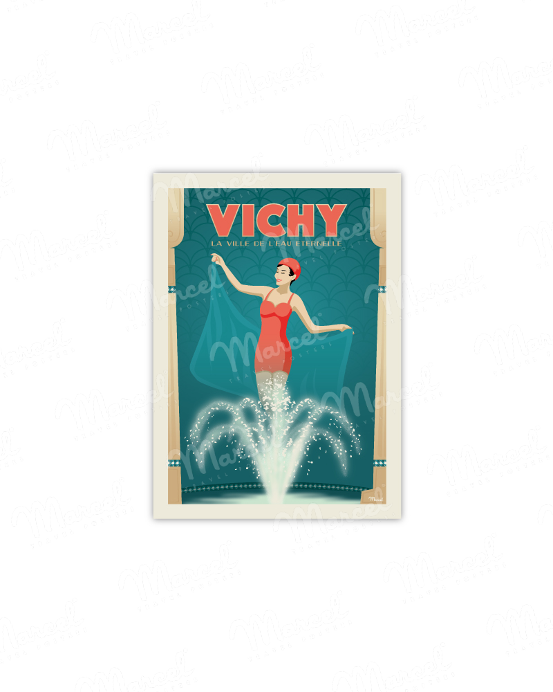 Postcard VICHY "l'eau éternelle"