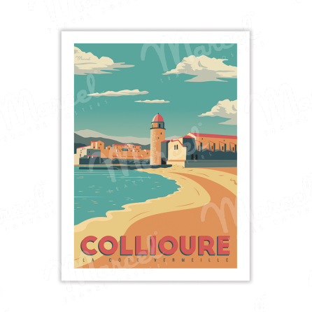 Carte Postale  COLLIOURE "Côte Vermeille" A5
