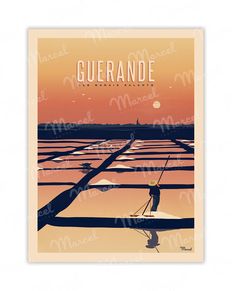 Postcard GUERANDE MARAIS...