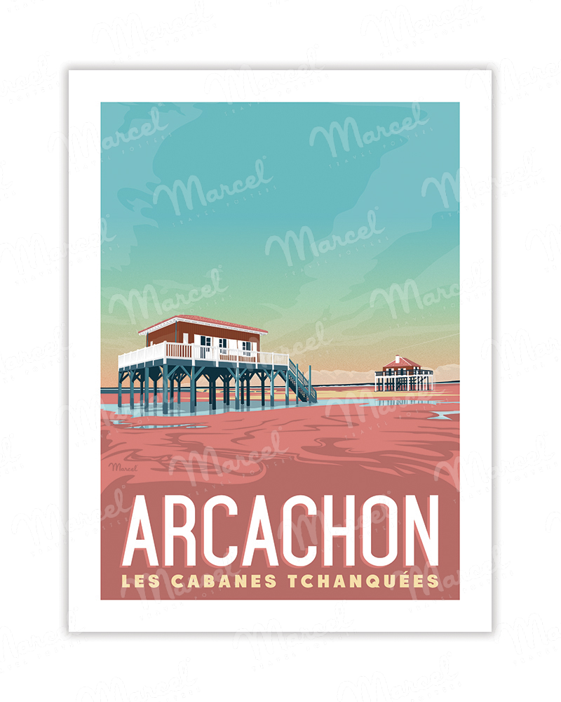 Carte Postale ARCACHON "Les Cabanes" A5