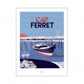 Carte Postale CAP FERRET "Le Mimbeau" A5