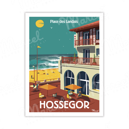 Carte Postale HOSSEGOR "Place des Landais" A5