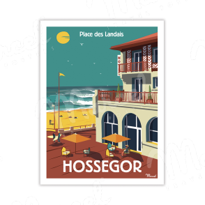 Carte Postale HOSSEGOR "Place des Landais" A5