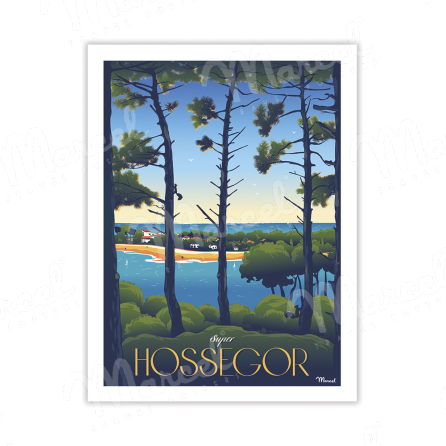 Carte Postale HOSSEGOR "Super Hossegor" A5