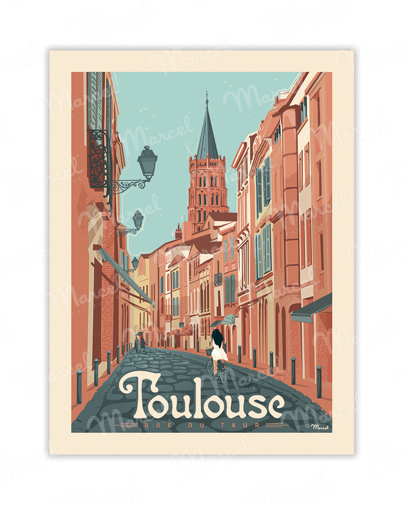 Carte Postale TOULOUSE "Rue du Taur" A5