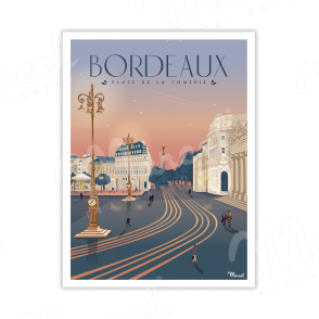 Carte Postale BORDEAUX "Place de la Comédie" A5