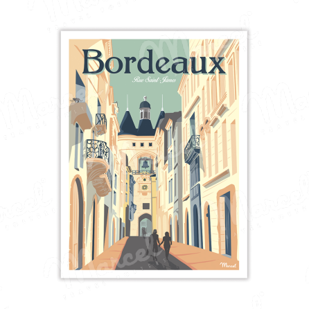 Carte Postale BORDEAUX "Rue Saint-James" A5